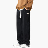 Men's corduroy pants with wide leg