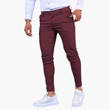 Slim men's pants with side pockets