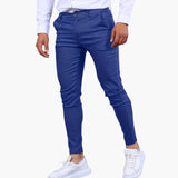 Slim men's pants with side pockets