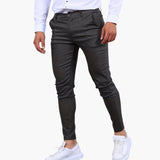Slim men's pants with side pockets