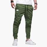 Men's pants with elastic waistband and drawstring