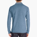 Men's Long Sleeve Polo with Chest Pocket