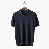 Men's Polo Shirt with Buttoned Collar and Short Sleeves