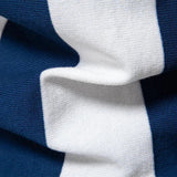 Men's polo with collar and vertical stripes