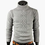 Men's Pullover Turtleneck Cable Knit