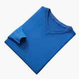 Men's V-Neck Sweater with Ribbed Finishes