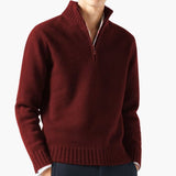 Men's half-zip pullover with collar
