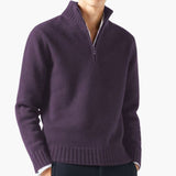 Men's half-zip pullover with collar
