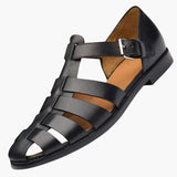 Men's sandals with adjustable straps and buckles