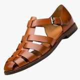 Men's sandals with adjustable straps and buckles