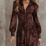 ISOLIDE | Robe longue imprimée fluide