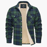 Men's checked overshirt jacket