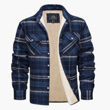 Men's checked overshirt jacket