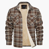 Men's checked overshirt jacket