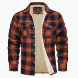 Men's checked overshirt jacket