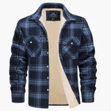 Men's checked overshirt jacket