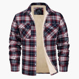 Men's checked overshirt jacket
