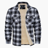 Men's checked overshirt jacket