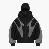 Men's zip-up hoodie with hood