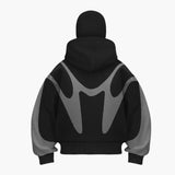 Men's zip-up hoodie with hood