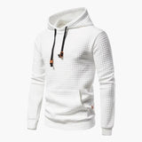 Men's Hoodie with Quilted Texture