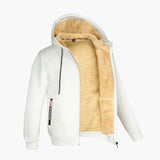 Men's Zip-Up Hoodie with Fleece Lining