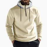 Men's hoodie with zip closure