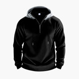 Men's hoodie with zip closure