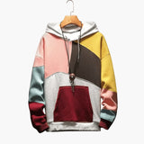 Men's hoodie with front pocket and long sleeves