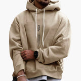 Men's hoodie with kangaroo pocket and drawstring