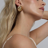 Golden Tarn Twist Earrings