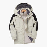 Men's 3-in-1 outdoor jacket with hood