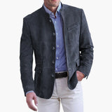 Classic Men's Jacket with Stand-up Collar