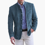 Classic Men's Jacket with Stand-up Collar