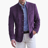 Classic Men's Jacket with Stand-up Collar