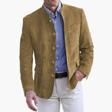 Men's Jacket with Mao Collar