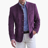 Men's Jacket with Mao Collar