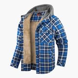 Men's Flannel Jacket with Hood