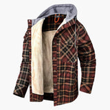 Men's Flannel Jacket with Hood