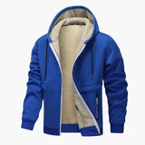 Men's hooded jacket with inner lining