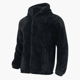 Men's hoodie jacket with zipper closure