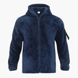 Men's hoodie jacket with zipper closure