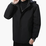 Men's hoodie with zip closure