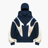 Men's zip-up hoodie with hood