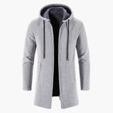 Men's hooded jacket with long sleeves