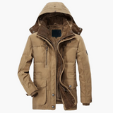 Men's winter jacket with hood
