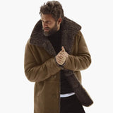 Men's winter jacket with wide collar