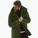 Men's winter jacket with wide collar