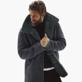 Men's winter jacket with wide collar