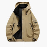 Unisex ski jacket with integrated hood and full zip